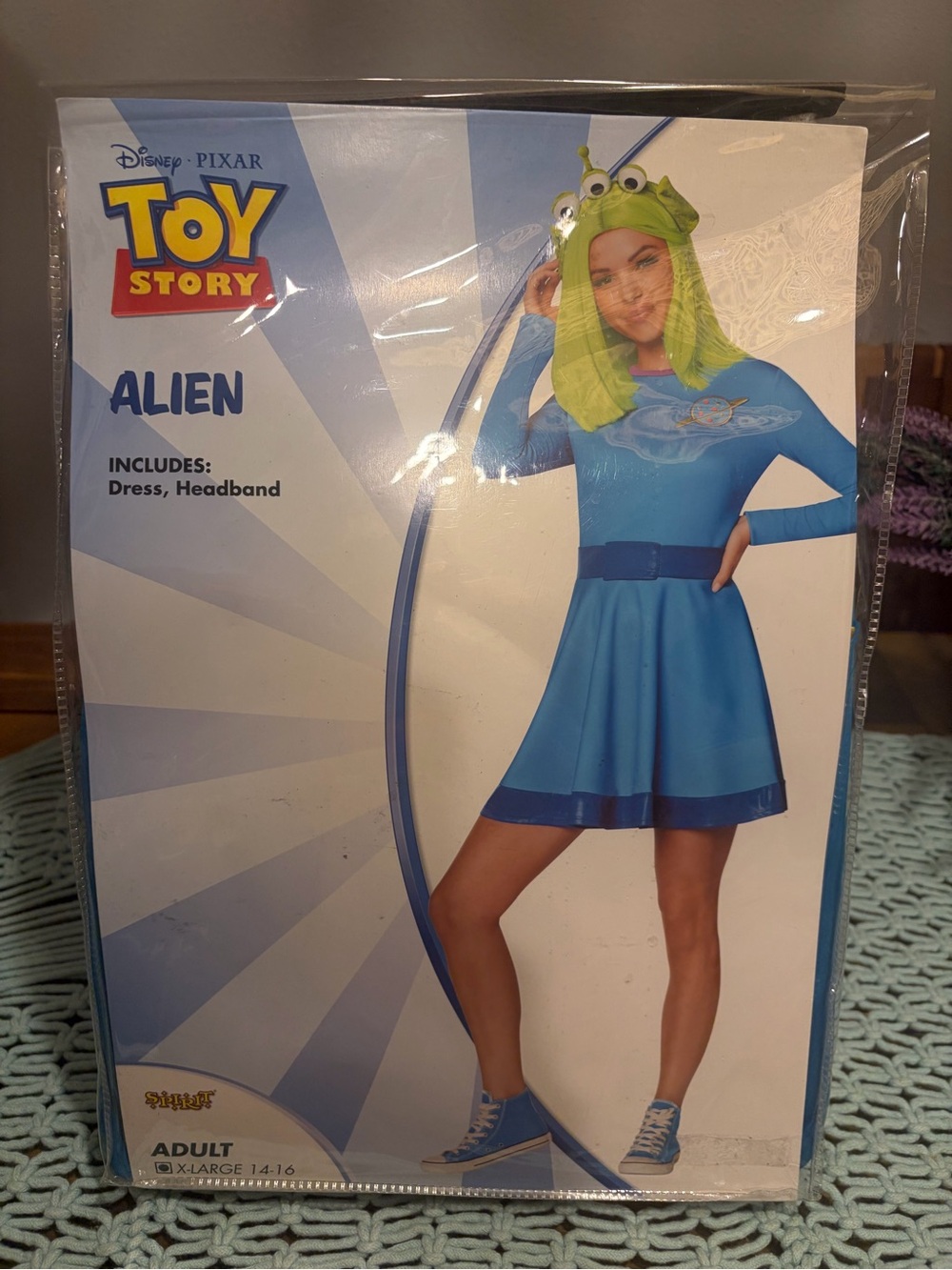 Disney Toy Story Alien Costume - Spirit Halloween - NEW adult XL